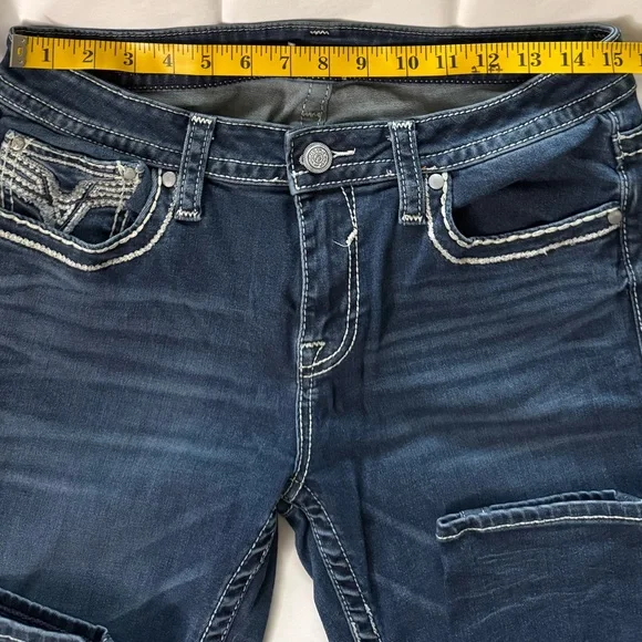 Vigoss Dark Blue Ankle Skinny Jeans - Picture 7 of 14